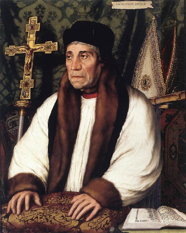 HOLBEIN, Hans the Younger Portrait of William Warham, Archbishop of Canterbury f china oil painting image